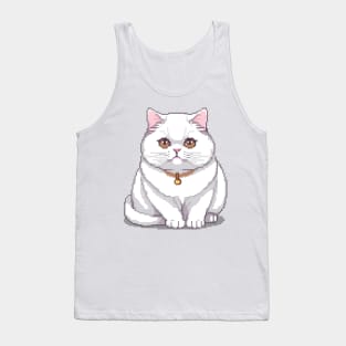 Pixel Persian Cat Tank Top